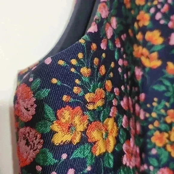 J CREW L2593 NWOT size 00 Stunning HTF  Botanic Jacquard Mayapple Sheath Dress - Picture 2 of 10